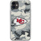 NFL Kansas City Chiefs Camo iPhone 11 Clear Case