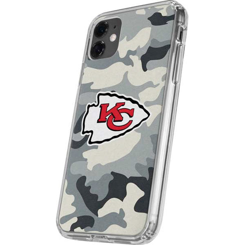 NFL Kansas City Chiefs Camo iPhone 11 Clear Case