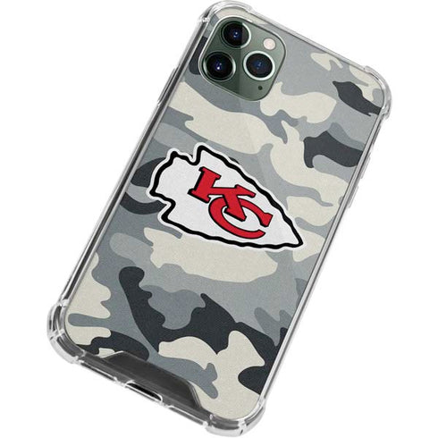 NFL Kansas City Chiefs Camo iPhone 11 Pro Max Clear Case