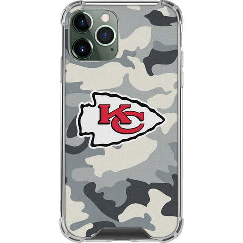 NFL Kansas City Chiefs Camo iPhone 11 Pro Max Clear Case
