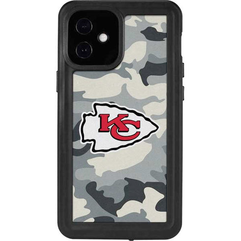 NFL Kansas City Chiefs Camo iPhone 12 Mini Waterproof Case