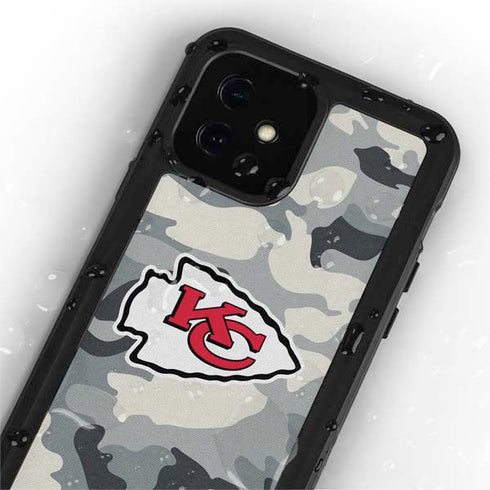 NFL Kansas City Chiefs Camo iPhone 12 Mini Waterproof Case