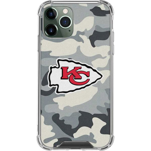 NFL Kansas City Chiefs Camo iPhone 12 Pro Clear Case