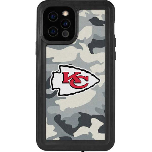 NFL Kansas City Chiefs Camo iPhone 12 Pro Waterproof Case