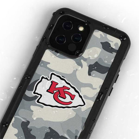 NFL Kansas City Chiefs Camo iPhone 12 Pro Waterproof Case