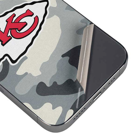 NFL Kansas City Chiefs Camo iPhone 13 Pro Max Skin