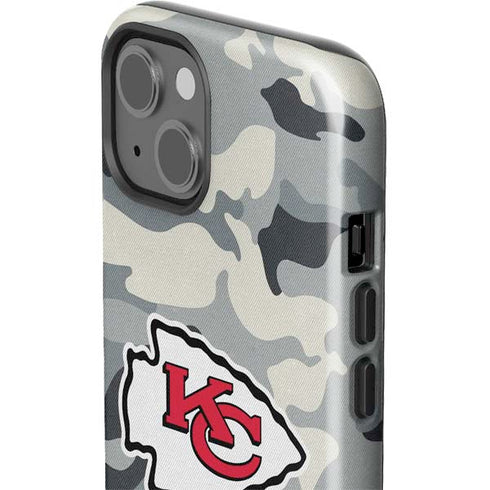NFL Kansas City Chiefs Camo iPhone 15 Plus Impact Case