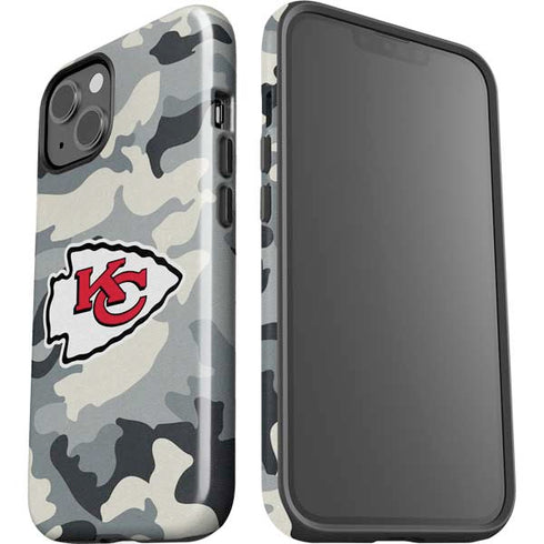 NFL Kansas City Chiefs Camo iPhone 15 Plus Impact Case