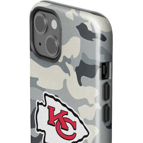 NFL Kansas City Chiefs Camo iPhone 15 Impact Case