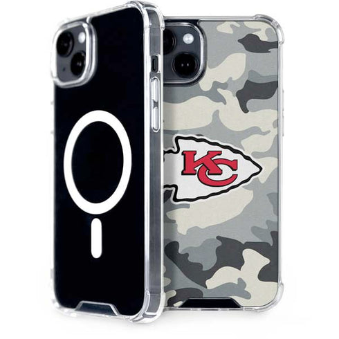 NFL Kansas City Chiefs Camo iPhone 15 Plus MagSafe Case