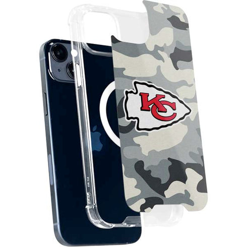 NFL Kansas City Chiefs Camo iPhone 15 Plus MagSafe Case