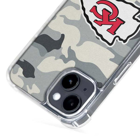 NFL Kansas City Chiefs Camo iPhone 15 Plus MagSafe Case