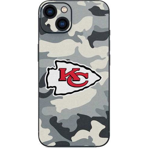 NFL Kansas City Chiefs Camo iPhone 15 Plus Skin