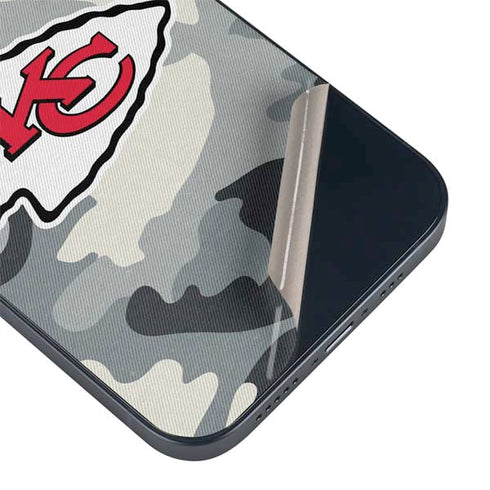 NFL Kansas City Chiefs Camo iPhone 15 Plus Skin