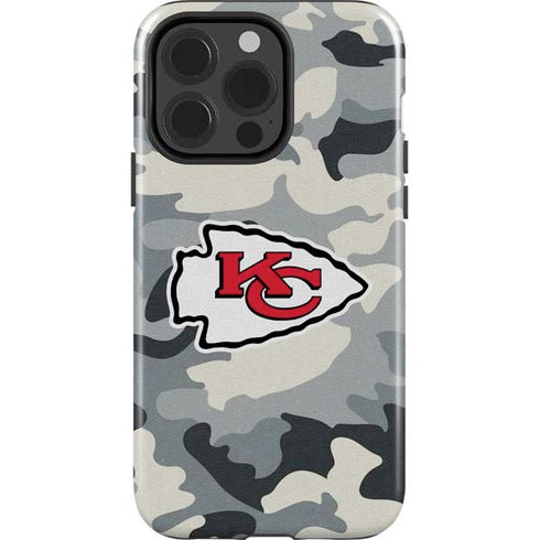 NFL Kansas City Chiefs Camo iPhone 15 Pro Impact Case