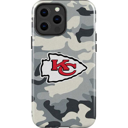 NFL Kansas City Chiefs Camo iPhone 15 Pro Max Impact Case