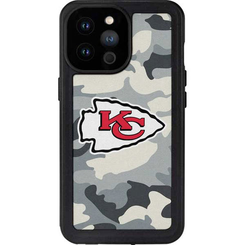 NFL Kansas City Chiefs Camo iPhone 14 Pro Max Waterproof Case
