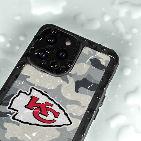 NFL Kansas City Chiefs Camo iPhone 14 Pro Max Waterproof Case