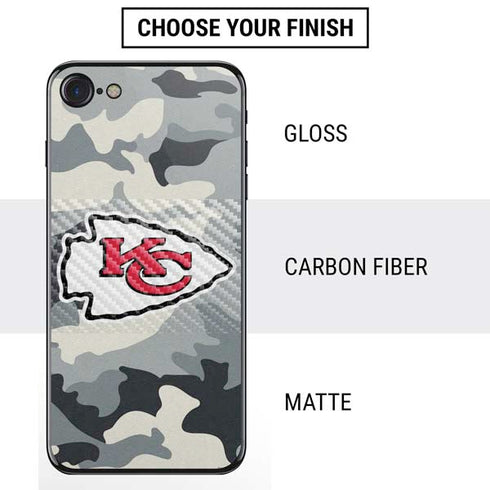 NFL Kansas City Chiefs Camo iPhone SE (2nd & 3rd Gen) Skin
