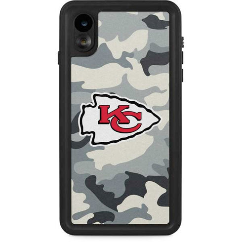 NFL Kansas City Chiefs Camo iPhone XR Waterproof Case