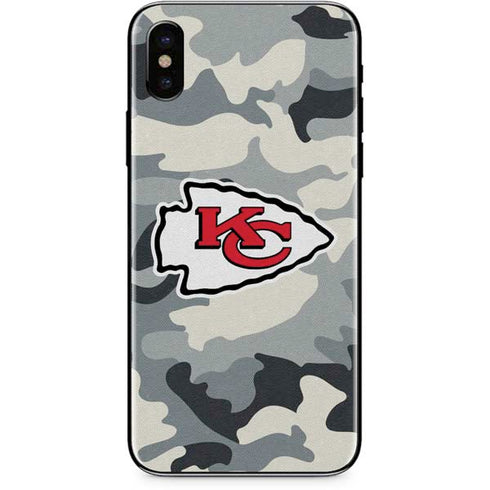 NFL Kansas City Chiefs Camo iPhone XS Skin