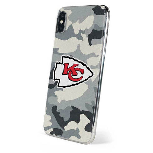 NFL Kansas City Chiefs Camo iPhone XS Skin