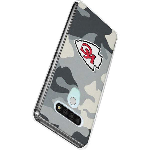 NFL Kansas City Chiefs Camo LG Stylo 6 Clear Case