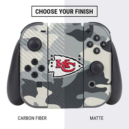 NFL Kansas City Chiefs Camo Nintendo Switch Bundle Skin