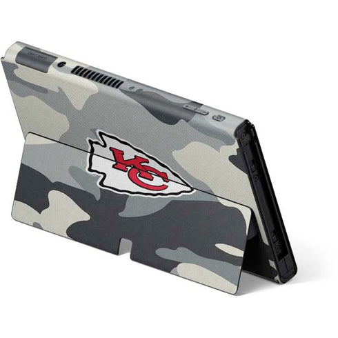 NFL Kansas City Chiefs Camo Nintendo Switch OLED (2021) Skin