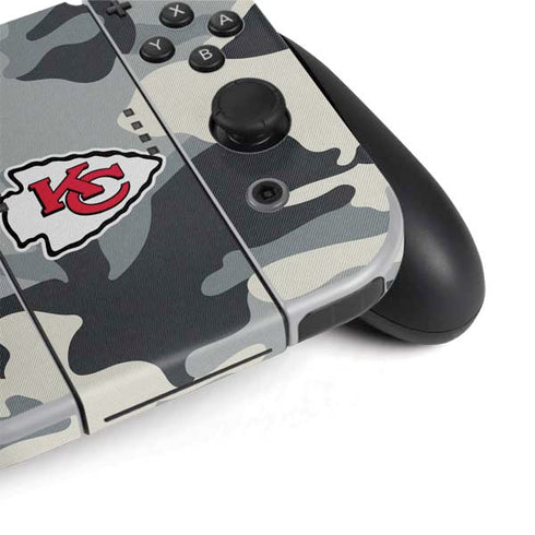 NFL Kansas City Chiefs Camo Nintendo Switch OLED (2021) Skin