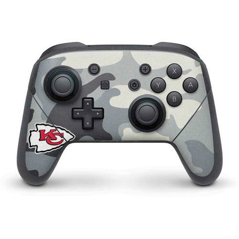 NFL Kansas City Chiefs Camo Nintendo Switch Pro Controller Skin