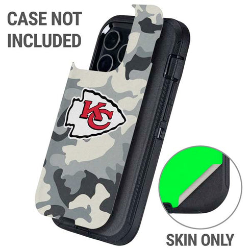 NFL Kansas City Chiefs Camo Otterbox Defender iPhone Skin