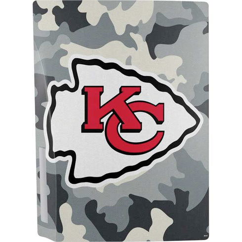 NFL Kansas City Chiefs Camo PS5 Console Skin