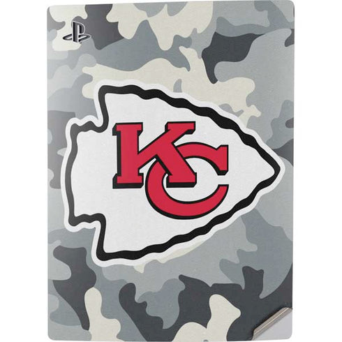 NFL Kansas City Chiefs Camo PS5 Digital Edition Console Skin