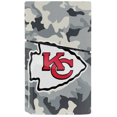 NFL Kansas City Chiefs Camo PS5 Slim Disk Bundle Skin