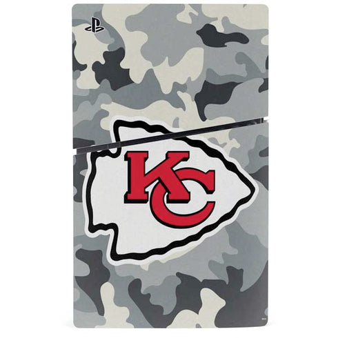 NFL Kansas City Chiefs Camo PS5 Slim Digital Edition Bundle Skin