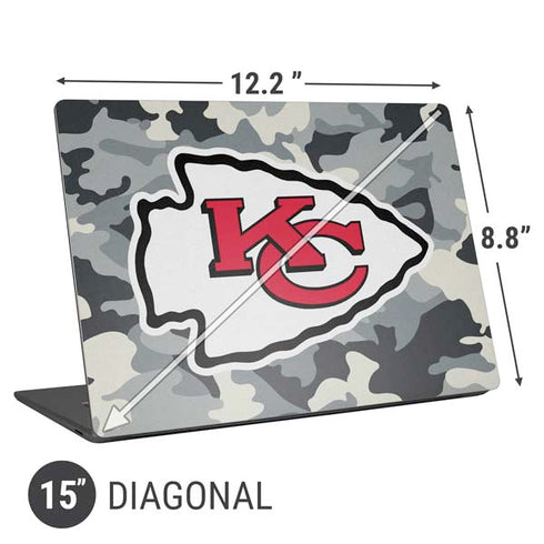 NFL Kansas City Chiefs Camo Universal Laptop 15in (12.2 x 8.8in) Skin