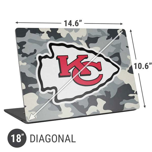 NFL Kansas City Chiefs Camo Universal Laptop 18in (14.6 x 10.6in) Skin