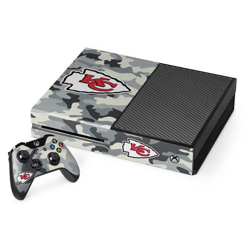 NFL Kansas City Chiefs Camo Xbox One Console and Controller Bundle Skin
