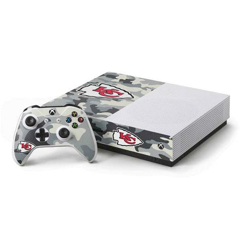 NFL Kansas City Chiefs Camo Xbox One S Console and Controller Bundle Skin