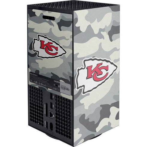 NFL Kansas City Chiefs Camo Xbox Series X Console Skin