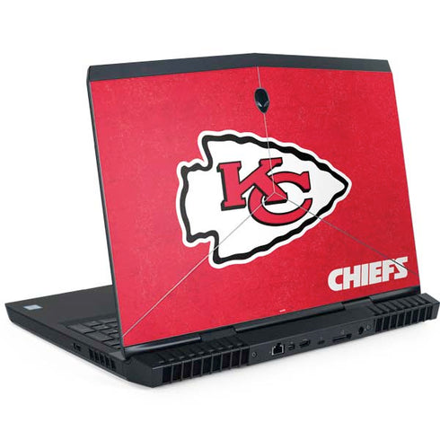NFL Kansas City Chiefs Distressed Dell Alienware Skin