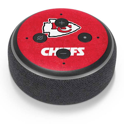 NFL Kansas City Chiefs Distressed Amazon Echo Dot Skin