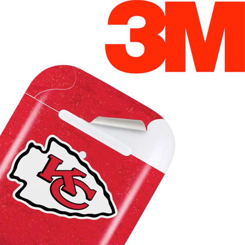 NFL Kansas City Chiefs Distressed Apple AirPods Skin