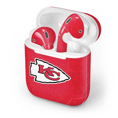 NFL Kansas City Chiefs Distressed Apple AirPods Skin