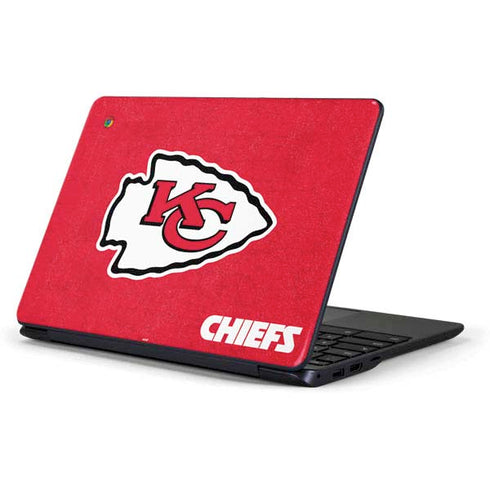 NFL Kansas City Chiefs Distressed Samsung Chromebook Skin