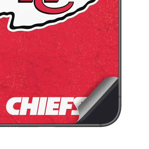 NFL Kansas City Chiefs Distressed Galaxy A14 5G Skin