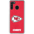 NFL Kansas City Chiefs Distressed Galaxy A21 Clear Case