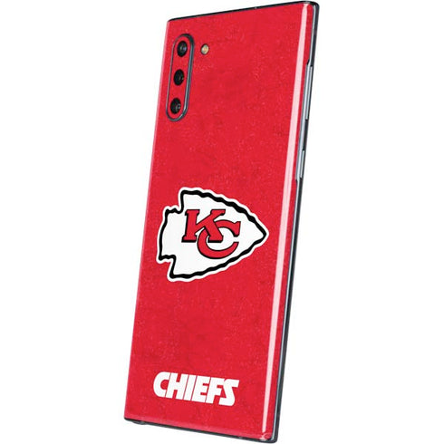 NFL Kansas City Chiefs Distressed Galaxy Note 10 Skin