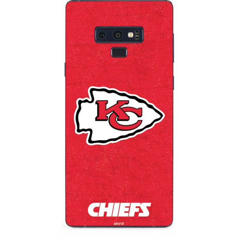 NFL Kansas City Chiefs Distressed Galaxy Note 9 Skin
